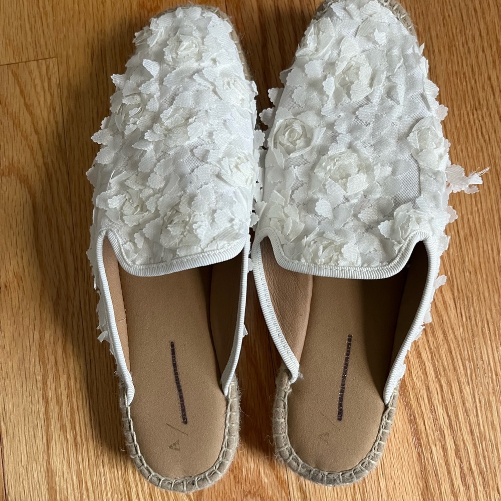 Anthropologie Espadrille Slide Ons